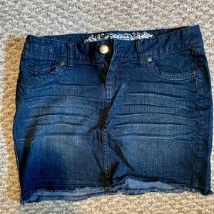 Express Denim Mini Skirt